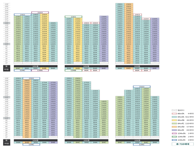 용인 양지 푸르지오 평면안내